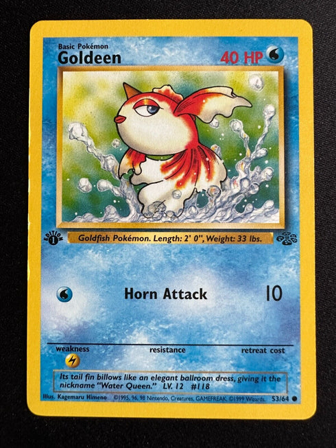 Goldeen & Exeggcute 1st Edition Jungle Set Pokemon Cards 52/64 53/64